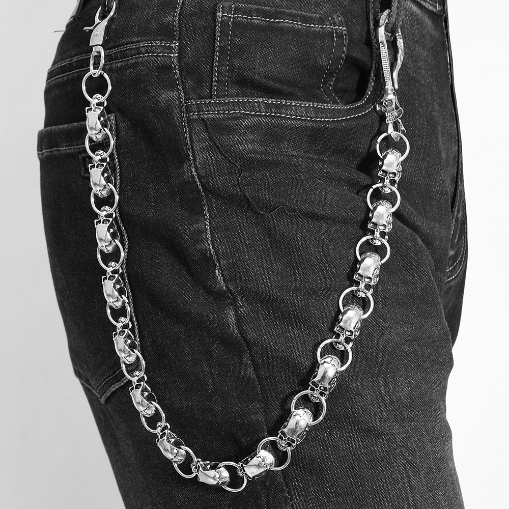 Dames tailleketting punk stijl met doodshoofd van metaallegering_voghion.com