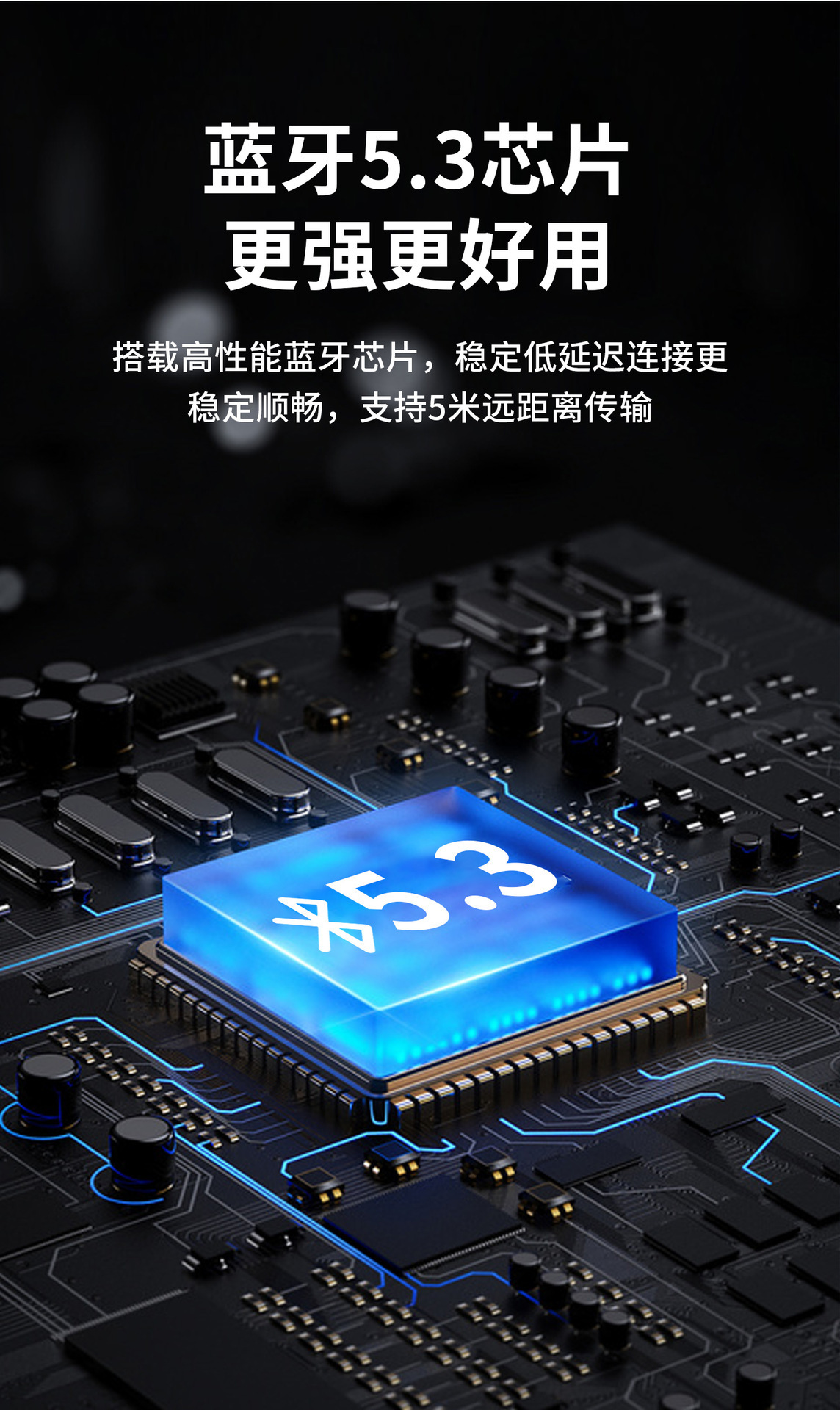 Car Universal Bluetooth 5.3 Receiver Converter, Lossless Stereo Car Audio Wireless Connection, Tf Card Playback