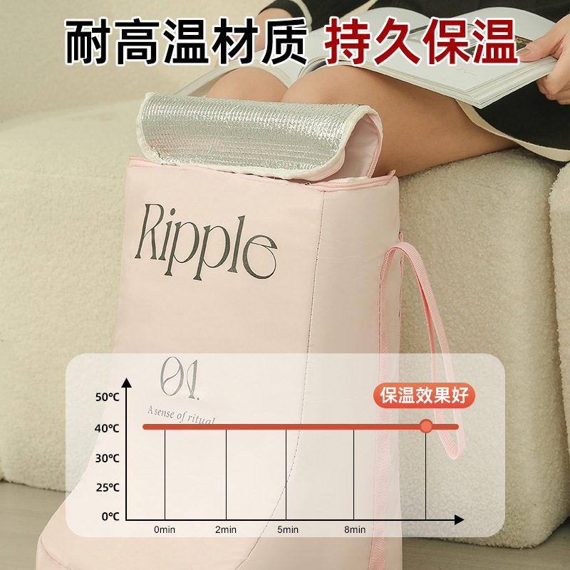 保温泡脚桶冬天过小腿可折叠便携恒温家用省水高深桶泡脚袋 现货|undefined