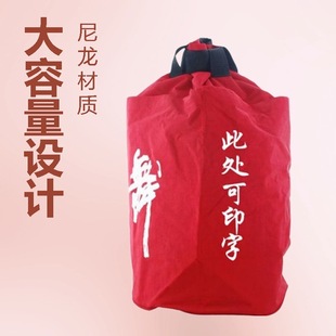 Factory Direct popular dance backpack bucket backpack washed cloth printed toilet bag large capacity