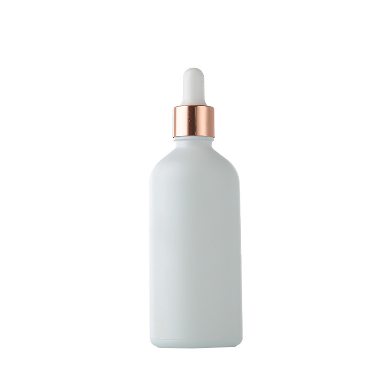 Venta al por mayor aerosol blanco botella de aceite esencial botella cosmética sub-botella 30ml esencia líquida botella redonda botella de plástico cabeza cuentagotas