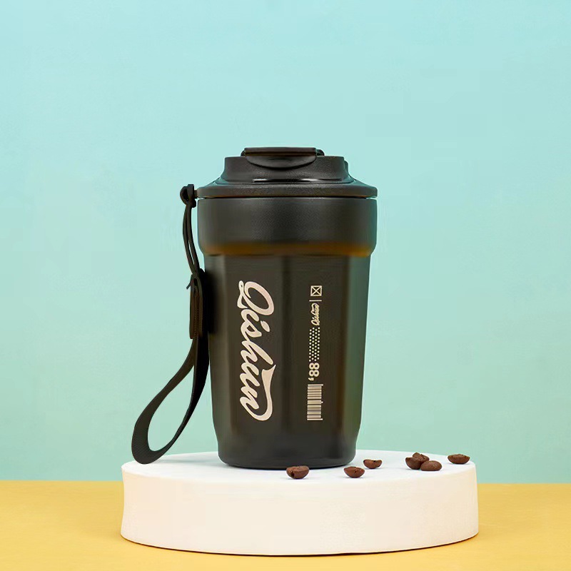 Taza de café de vacío 316 de acero inoxidable, gran capacidad, portátil para coche, estudiantes y mujeres