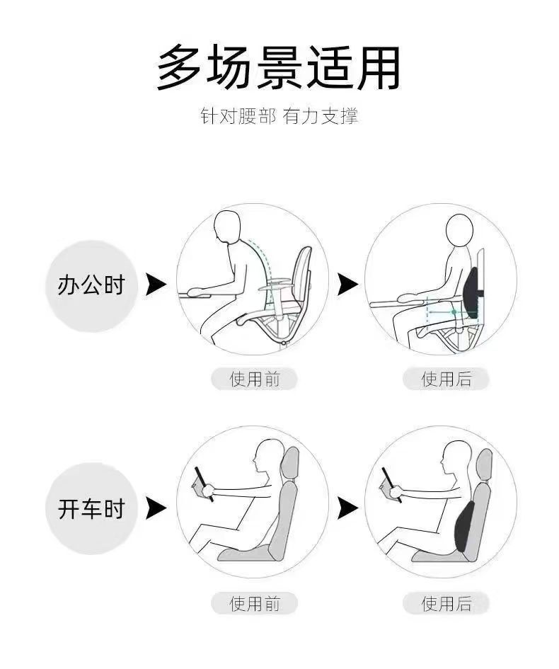 Wholesale Office Chair Cushions, Lumbar Support Pillows for Long Sitting, Office Chair Back Cushions, Dropshipping