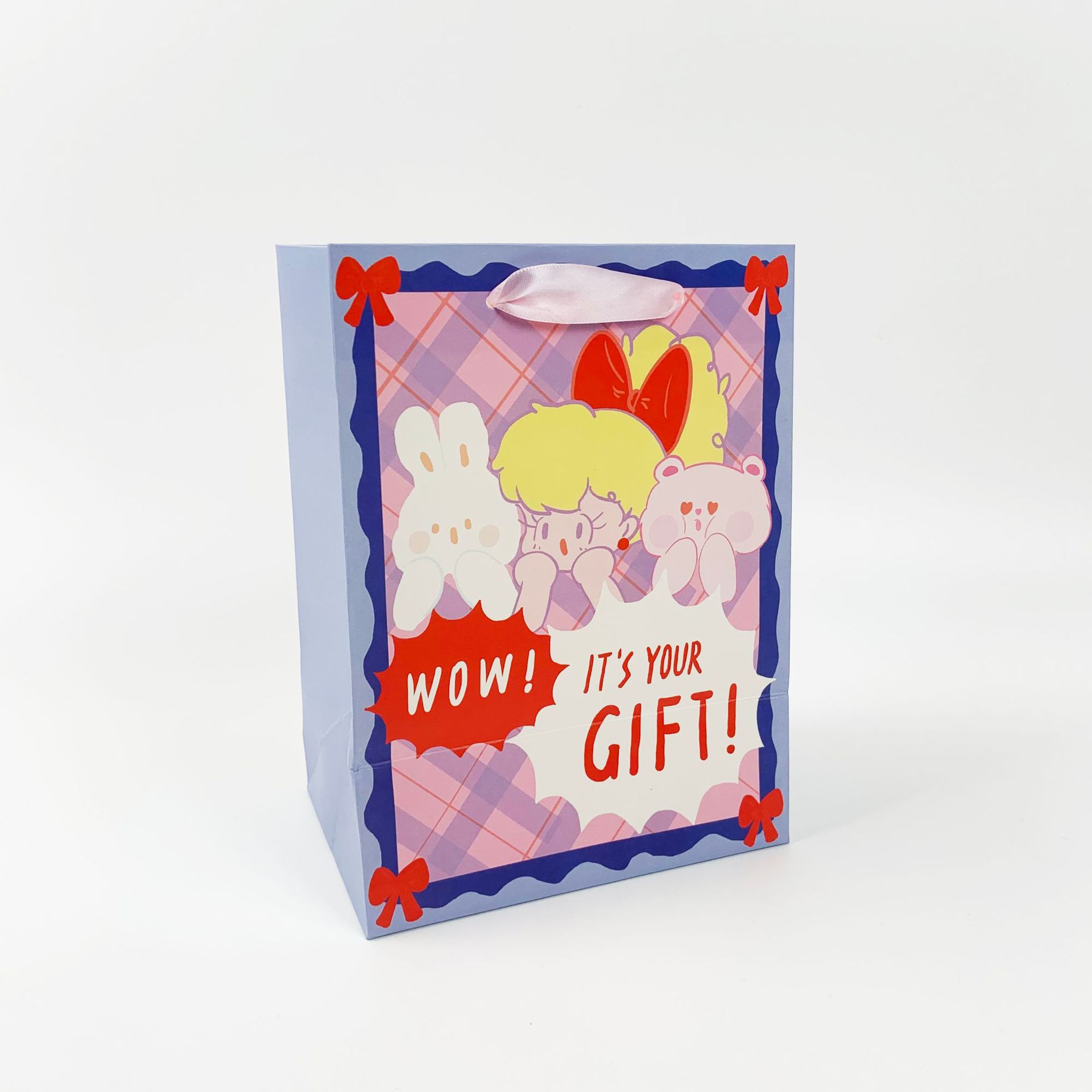 现货可爱卡通礼品手提纸袋饰品店购物袋儿童生日礼物礼品袋