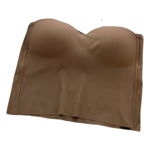 Explosive Ice Silk Seamless Latex Fixed Cup Tube Top Outer Wear Sling Beautiful Back Women's Slim-fit Slimming Comfortable Inner Wraps
