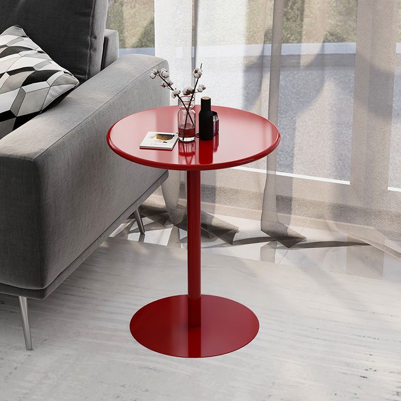 Small-Sized Wrought Iron Coffee Table for Living Room, Nordic Corner Table, Simple Bedside Table, Small Round Table, Movable