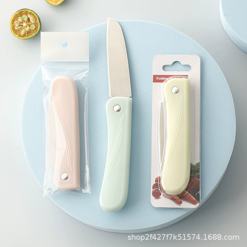 Фруктовый нож из нержавеющей стали складной Портативный кухонный дом дыни нож для очистки кожи студенческого общежития
