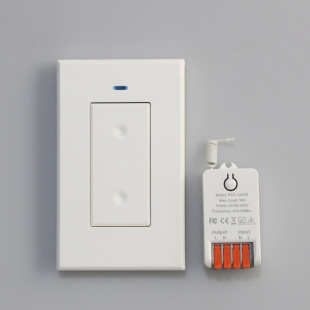 U.S. version of the remote control panel wiring-free random paste 120 type RF wireless panel intelligent dual-control lamp rocker switch