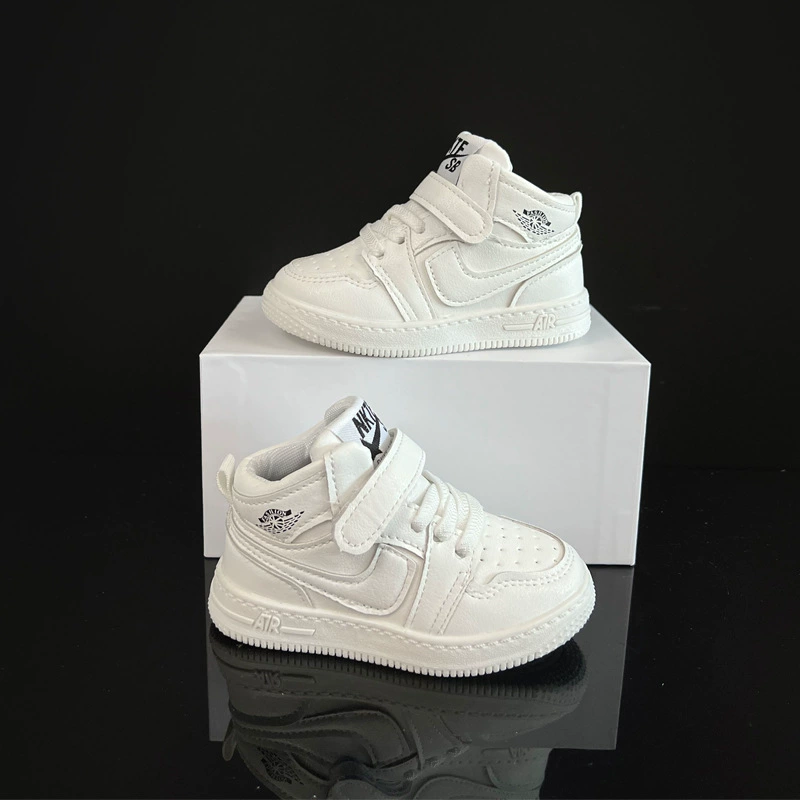 Air Jordan, детские кроссовки на высокой подошве, дышащие нескользящие спортивные туфли для мальчиков, повседневная обувь, осень, тренд сезона, мягкая подошва