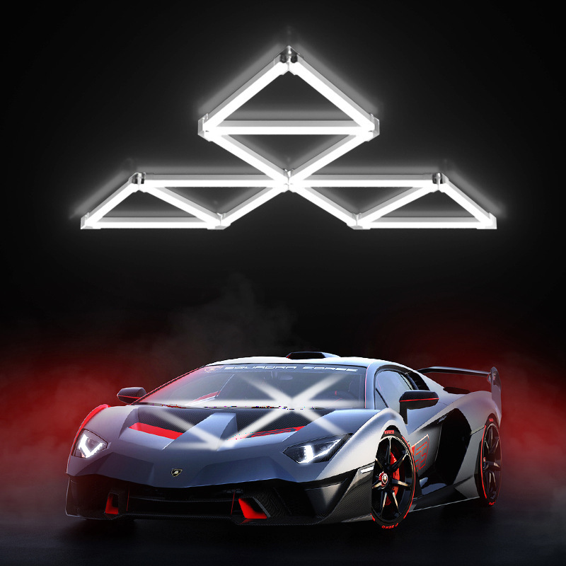 Smart Bluetooth RGB color lavado de automóviles automóviles sala de billar sala de luz de atmósfera lámpara de empalme sin costura candelabro