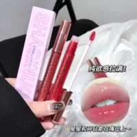 SHAQINUO Liguang Water Root Flash Губная блеск Сломанный блеск Свет зеркальная глазурь для губ увлажняет и увлажняет стеклянные губы Dudu
