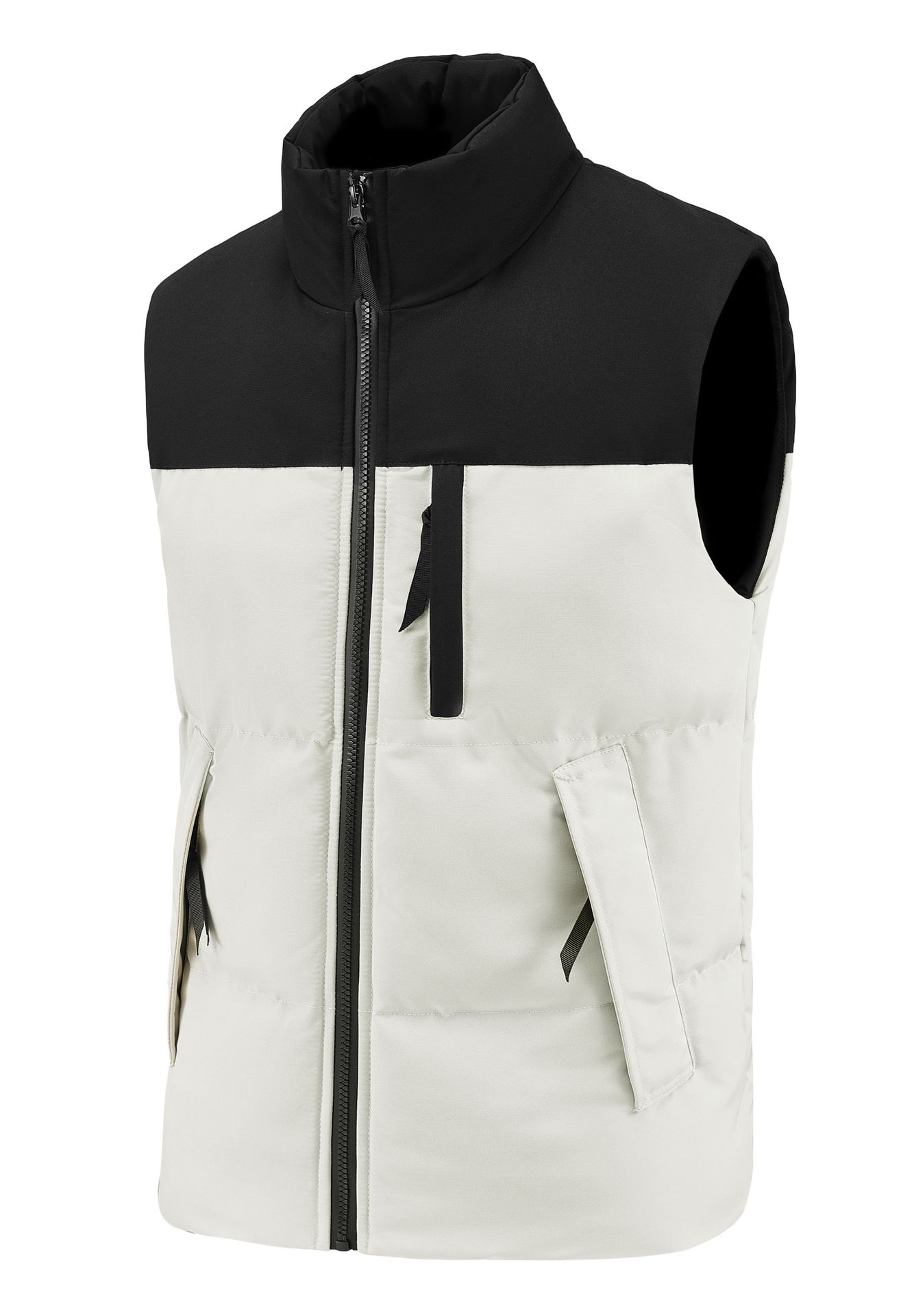 화이트 [고품질 - 지퍼 포켓 4개]