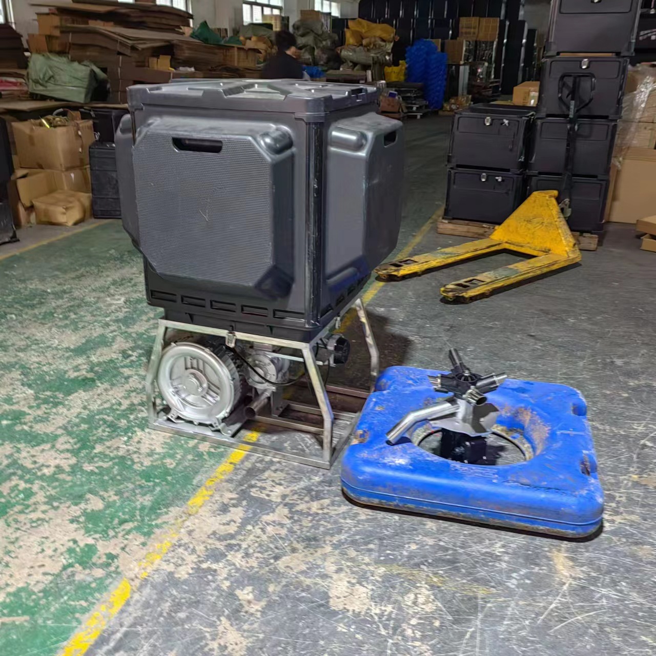 佛山风送投料机组合式风送投料机6包料小风送正压风送投料机厂家