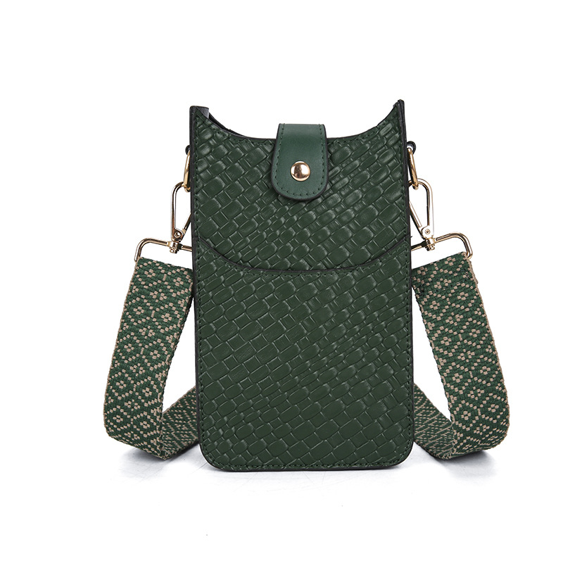 2024白溝高級感女大容量小眾斜挎包歐美復古女士化妝包手機包小包