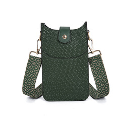 2024白溝高級感女大容量小眾斜挎包歐美復古女士化妝包手機包小包