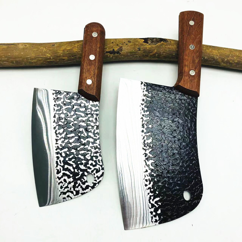 大小号切片刀家用切菜刀厨房菜刀锤纹不锈钢菜刀多元店菜刀批发