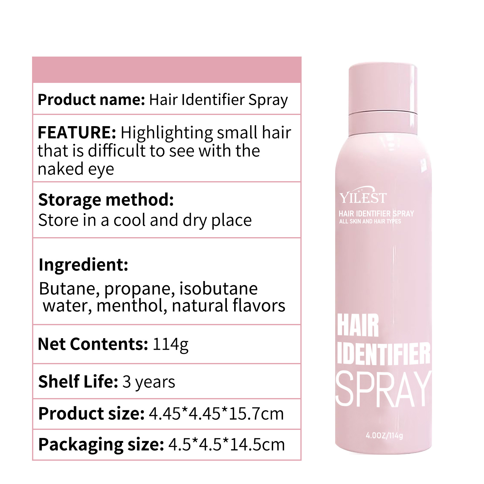 HairAware Identifier Spray
