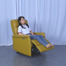 现代家用单人真皮小沙发电动多功能休闲躺椅小户型客厅卧室电脑椅