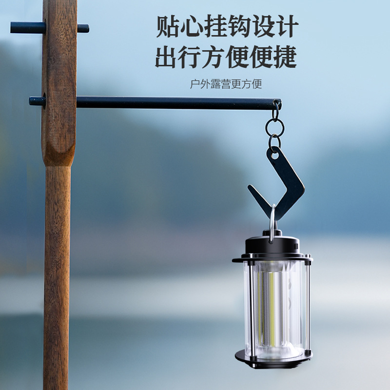 Luz de camping al aire libre iluminación linterna carga tienda luz colgante retro portátil luz resaltar Super larga resistencia camping Luz