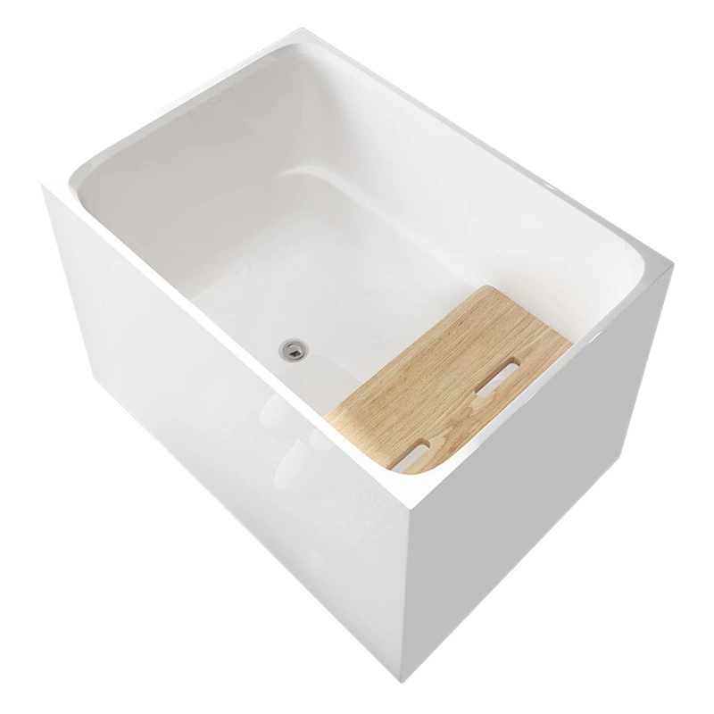 Акриловая квадратная ванна в японском стиле для небольших квартир Съемная Пластина сиденья Глубокая 60/55 см Чистая красная глубокая пузырьковая Ванна