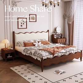 实木床;餐桌;餐椅