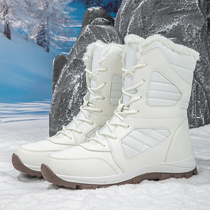 Botas de Nieve para Senderismo de Mujer de Cuero Sintético Térmicas image 1
