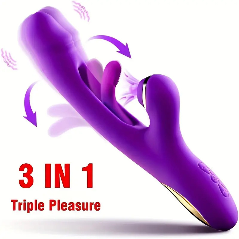 Comercio exterior 3 generación transfronteriza Venta caliente suministros para adultos Dispositivo de masturbación femenina golpeando chupando vibrador excitante vibrador sexo