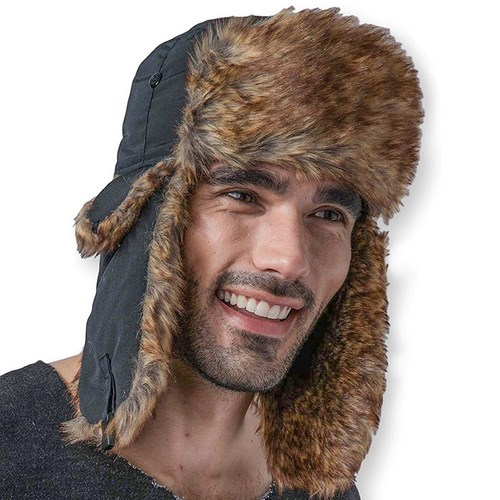 Men's and Women's Waterproof Lei Feng Hat Cold Ski Hat Warm Hat Windproof Ear Protector Amazon AliExpress