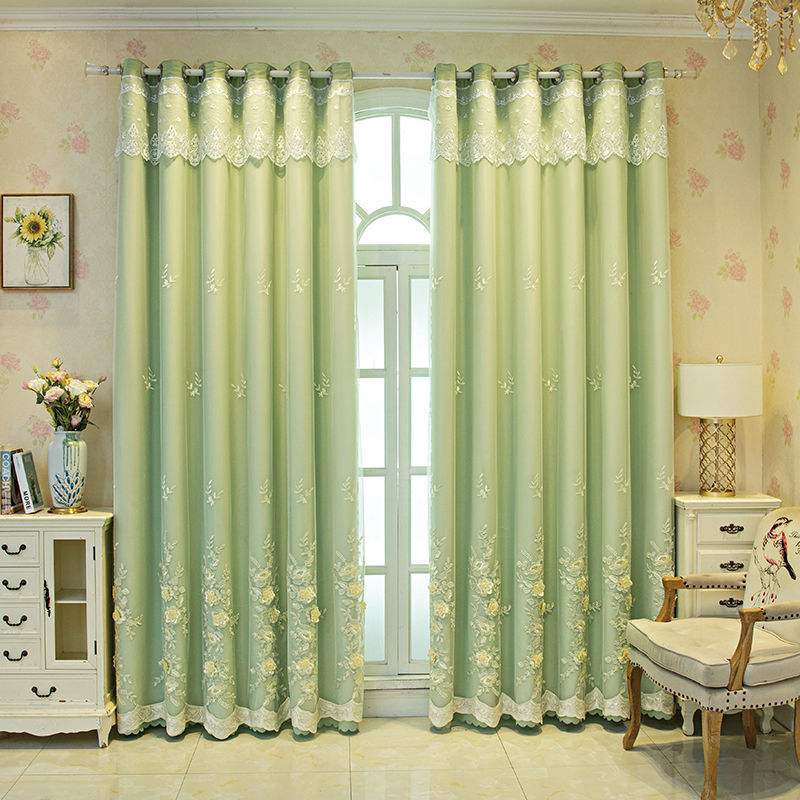 curtain curtain rod Set new pattern Curtains one bedroom shading marry household Stripped of Party membership and expelled from public office finished product