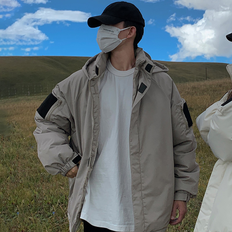 Nuevo abrigo de algodón de pluma para mujeres 2024 invierno engrosado intercalado de algodón de asalto ropa coreana impermeable pareja abrigo de moda