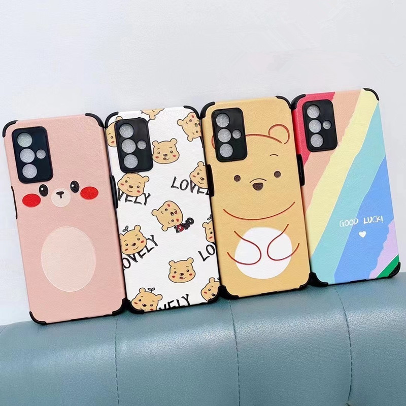 Lambskin Leather Case Suitable for Opporeno15C Mobile Phone Case New A6Spro Cartoon Painted Soft Case Findx9Spr