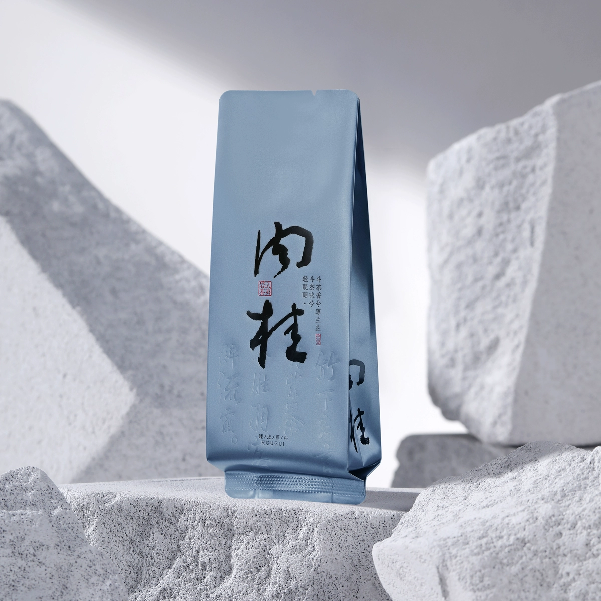 Wuyi Rock Tea с корицей, общественная версия, горячее тиснение, маленький пузырьковый пакетик, аромат цветов из каменной кости, упаковочный пакетик для чая Dahongpao, длина 15 см