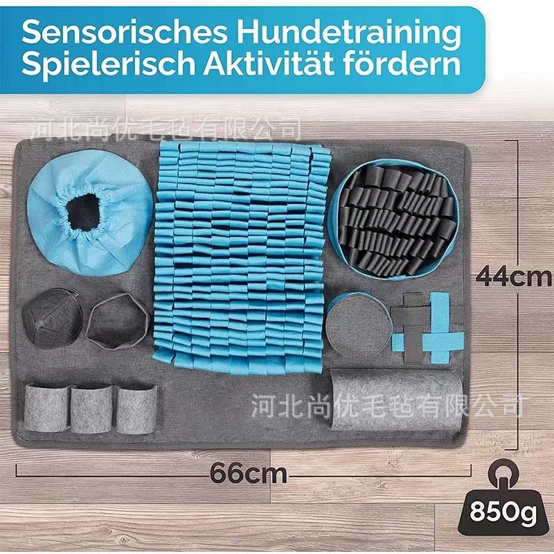 Estera de olfateo de mascotas transfronteriza juego de caza de alimentos manta rompecabezas de descompresión perro y gato estera de juguete estera de comida lenta