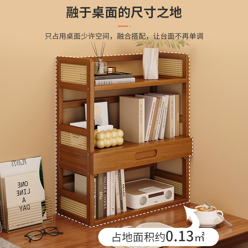 Estante de escritorio simple estante de almacenamiento multicapa dormitorio estante de escritorio para estudiantes en el hogar estante de ordenamiento de escritorio para el hogar estante de extracción