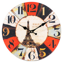 木质挂钟/静音时钟/ 静音密度板石英钟/客厅装饰钟现货批发钟