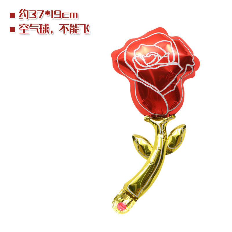 Decoración de la habitación de la boda accesorios de fotografía globo pequeño tamaño rosa flor dibujos animados película de aluminio regalo globo