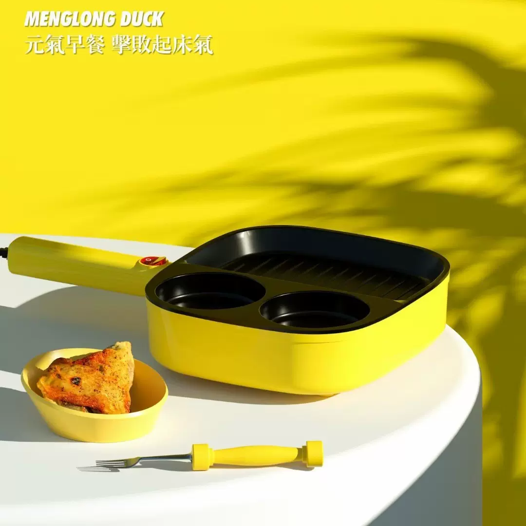 早餐机朦胧鸭多功能三明治机家用烤面包吐司机华夫煎烤机礼品批发