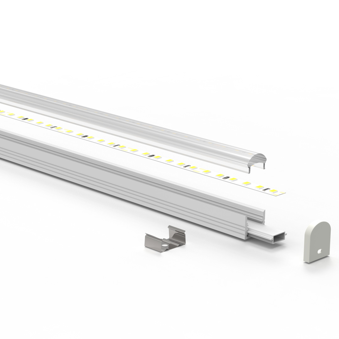 LED 렌즈 라이트 바 알루미늄 슬롯 라이트 각도 10-30-60-90-120 미러 프론트 라이트 하드 라이트 바 하우징 키트