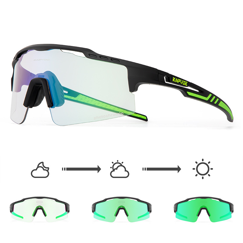 Gafas de Ciclismo Fotocromáticas de TR90, Fotocromático, A prueba de viento, para Ciclismo