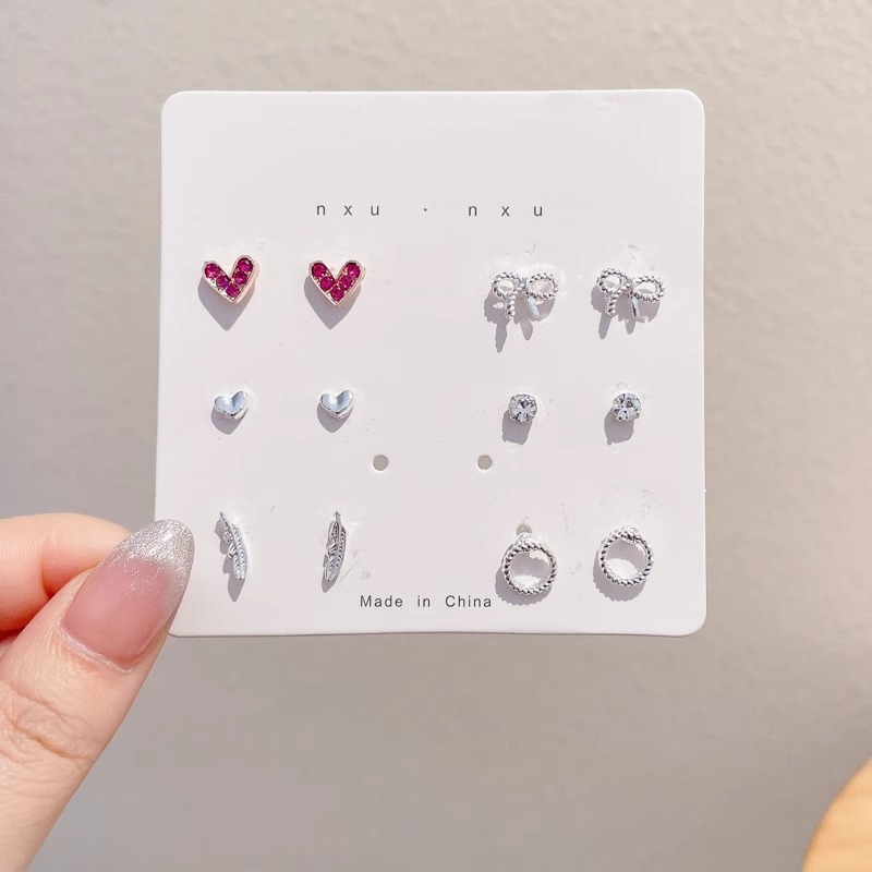 Seis piezas de amor rojo vino