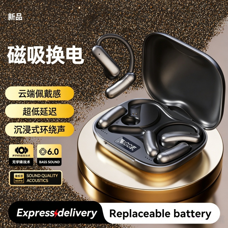 Cross-Border Hot-Selling Ai Smart Translation Bluetooth Headset M143 Real-Time Simultaneous Interpretation 2026 New Model Bluetooth Headset Cross-Border Hot-Selling Ai Smart Translation Bluetooth Headset M143 Real-Time Simultaneous Interpretation 2026 New Model Bluetooth Headset