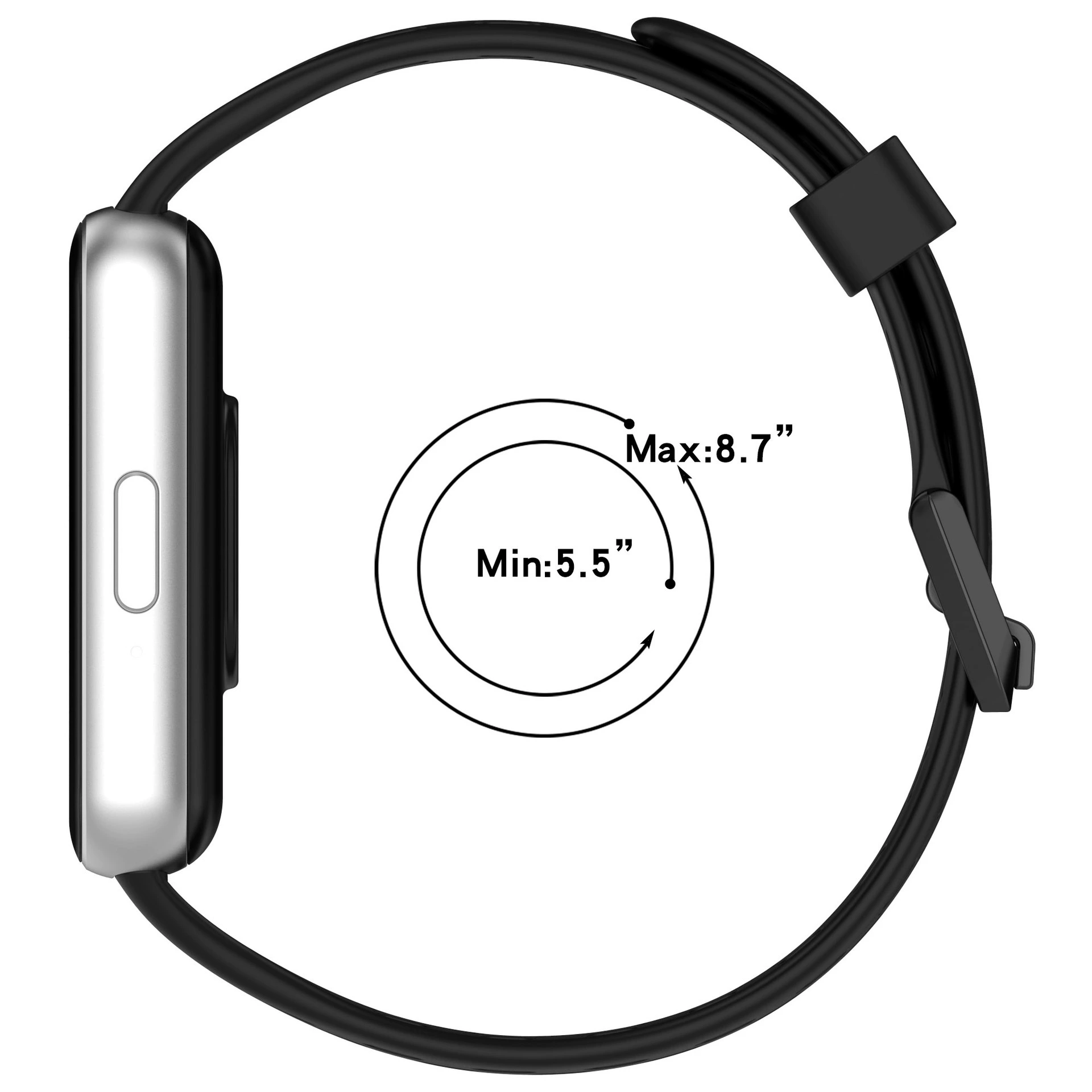 Compatible silicone strap for Samsung Galaxy Fit3 R390 FIT3 hole style mesh buckle strap