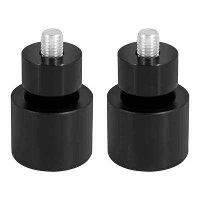 Motorcycle accessories suitable for Harley Glider: one-line rear guard bar to protect wheels and rollers, two-line guard bar to protect wheels (Motorcycle bumper) - black-ball-black-bushing