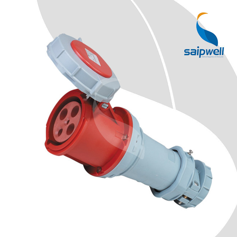 斯普威尔厂家供应SP-1117工业连接器 4极防水防溅工业插座 三相插