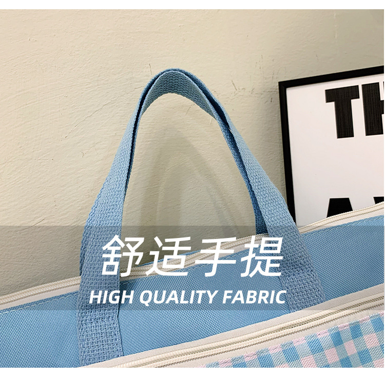 The new Spring 2024 Stardelo minimalist cartoon large-capacity student handbag, study materials and tutorial bag undefined