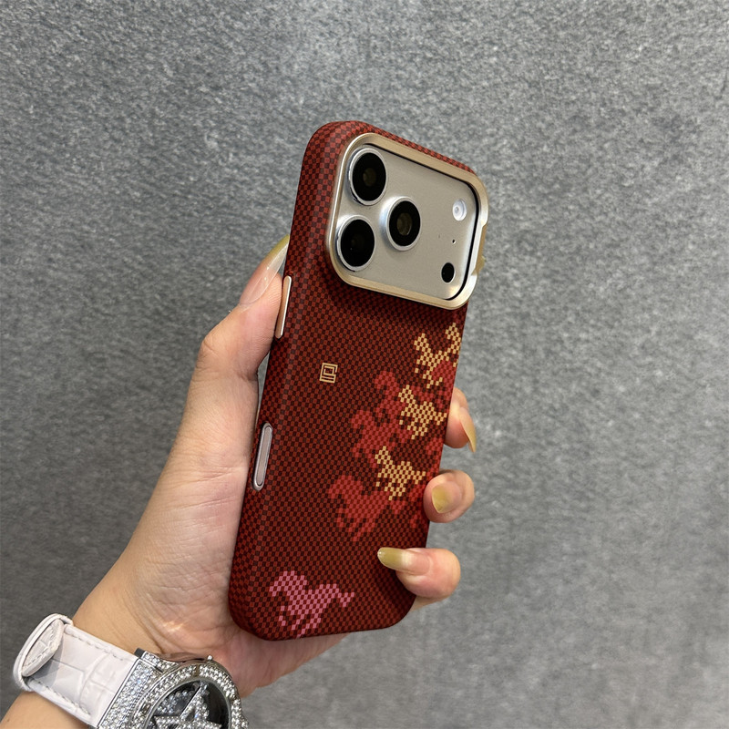 Cross-border iPhone 18 Pro Max Wanma BenTeng Kevlar Magnetic Phone Case, suitable for Apple 17, anti-drop, full protection Cross-border iPhone 18 Pro Max Wanma BenTeng Kevlar Magnetic Phone Case, suitable for Apple 17, anti-drop, full protection