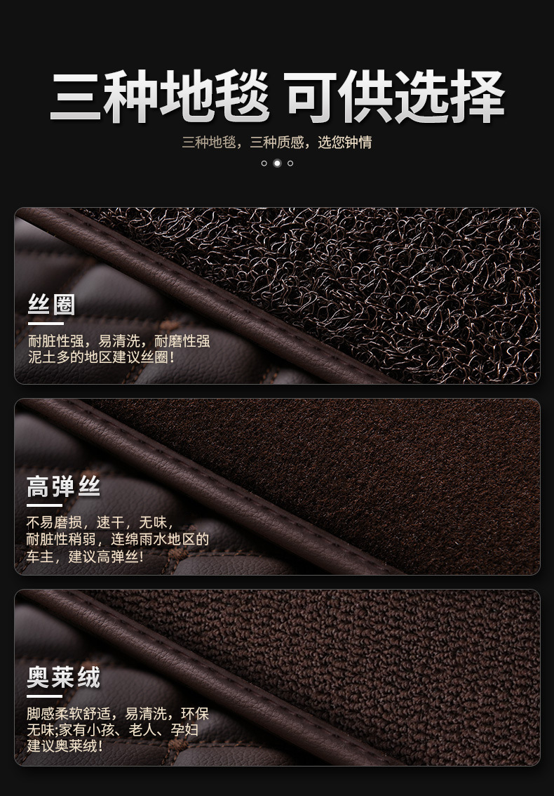 The new XPE car special foot mat fully surrounds the car interior foot mat dirt-resistant floor mat car advanced sense car foot mat