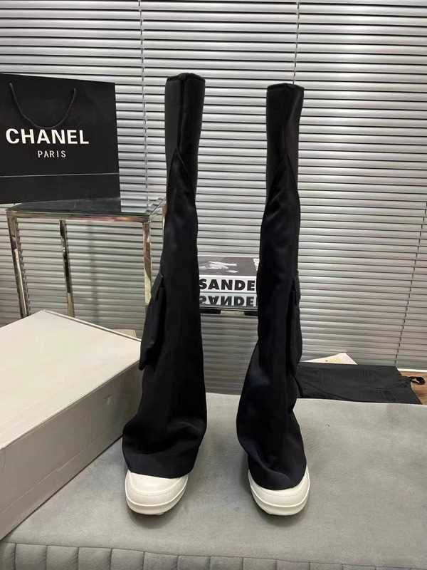 2025 New Ro Dark Pocket Pants Long Boots Women's Elephant Leg Boots Flat Over-The-Knee Long Thick-Soled Leg-Showing Elastic Boots 2025 New Ro Dark Pocket Pants Long Boots Women's Elephant Leg Boots Flat Over-The-Knee Long Thick-Soled Leg-Showing Elastic Boots