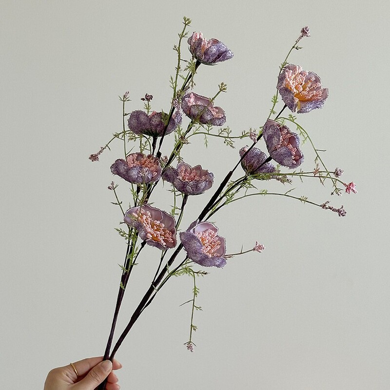 粉蝶花仿真花客厅插花装饰摆件逼真假花摆设高级感轻奢客厅玄关|undefined