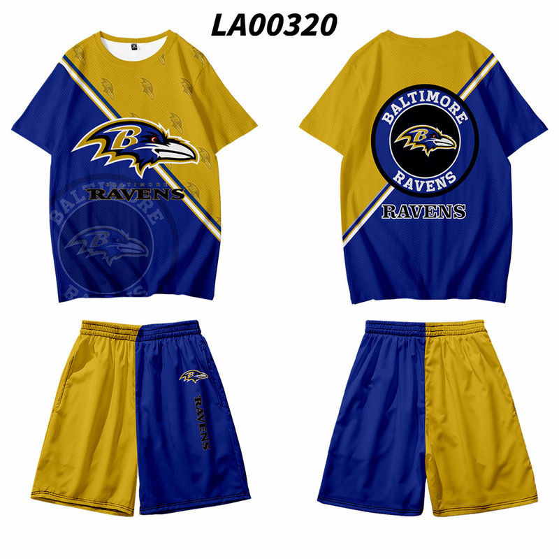 2021 traje de equipo uniforme de la NFL impresión digital impresión digital pantalones cortos de manga corta para hombres y mujeres todos los días se pueden fijar Z